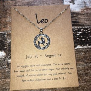 Leo zodiac necklace 3/$25